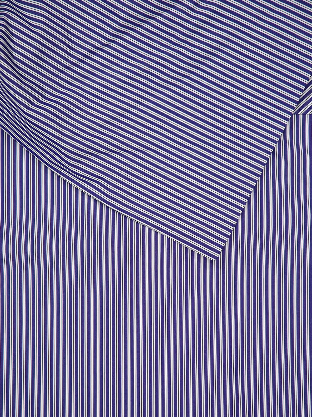 Blue Cotton Long Sleeves Striped Bandana Blouse sold by Fashion Clinic product image thumbnail 3