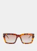 Tortoiseshell Monogram Plaque Sunglasses sold by Fashion Clinic