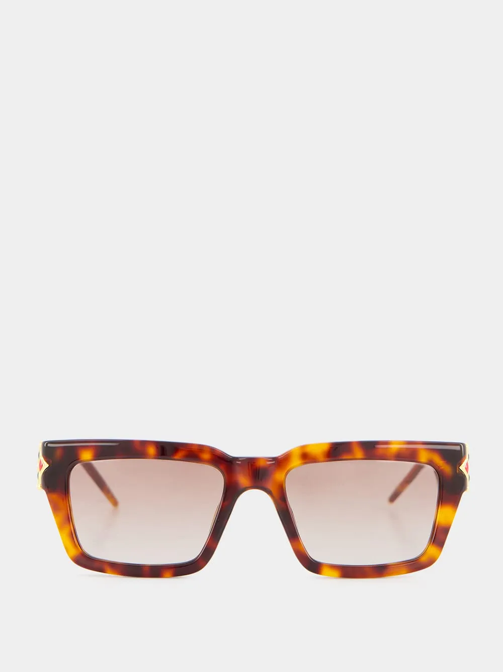 Tortoiseshell Monogram Plaque Sunglasses sold by Fashion Clinic