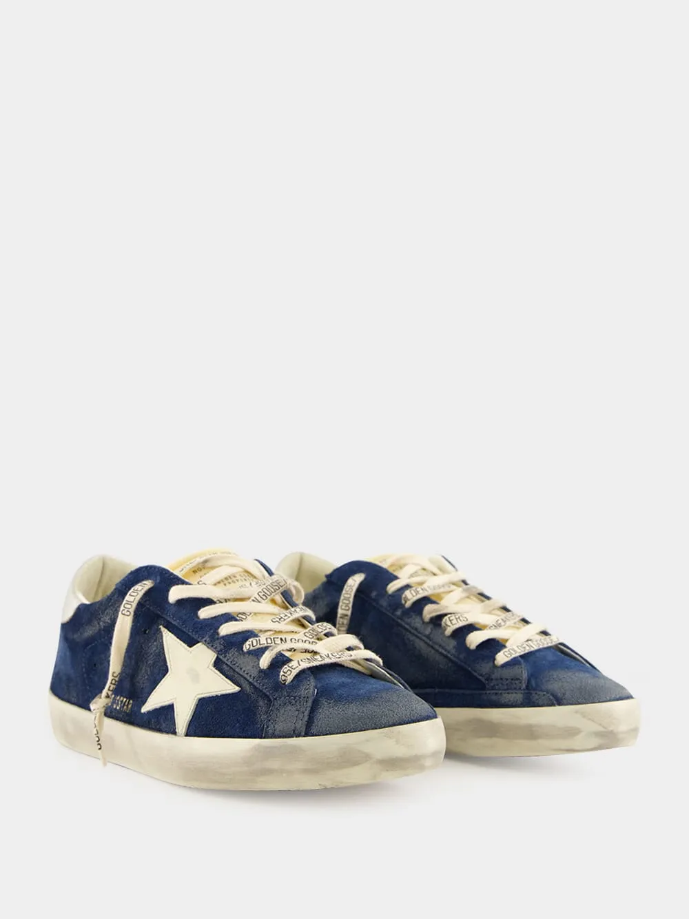 Blue Suede Super-Star Sneakers sold by Fashion Clinic product image thumbnail 3