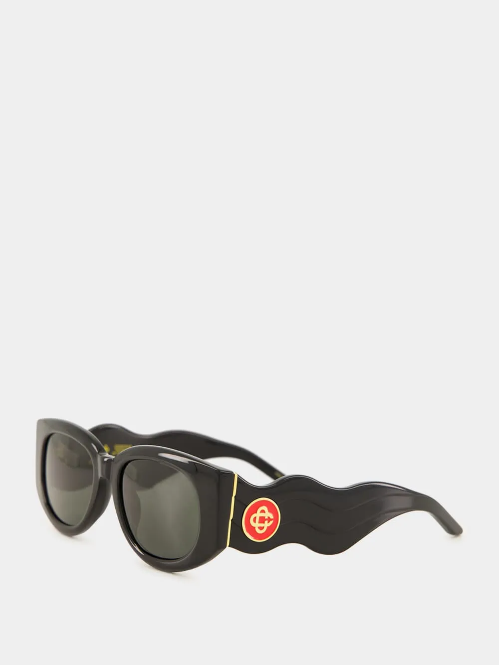 Black The Memphis Sunglasses sold by Fashion Clinic product image thumbnail 3