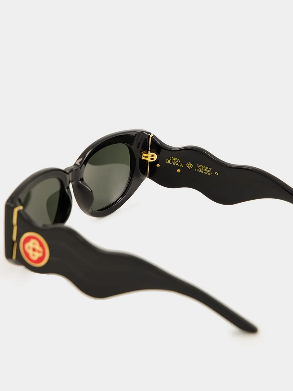 Black The Memphis Sunglasses sold by Fashion Clinic product image thumbnail 4