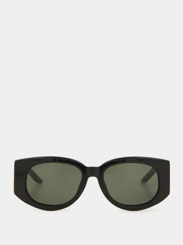Black The Memphis Sunglasses sold by Fashion Clinic