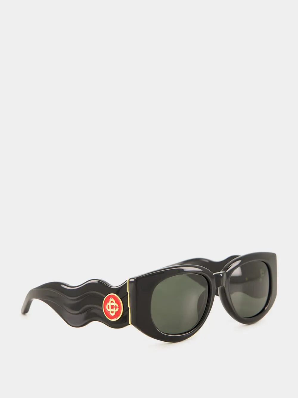 Black The Memphis Sunglasses sold by Fashion Clinic product image thumbnail 2