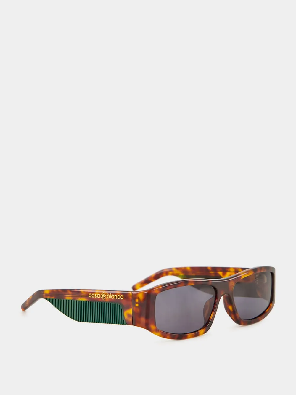Tortoiseshell Rectangular Comb Sunglasses sold by Fashion Clinic product image thumbnail 2