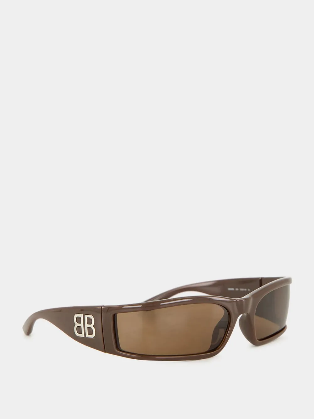 Sunset Rectangle Sunglasses in Dark Brown sold by Fashion Clinic product image thumbnail 2