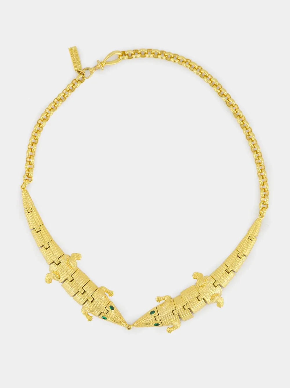 Gold Croco Choker sold by Fashion Clinic product image thumbnail 2