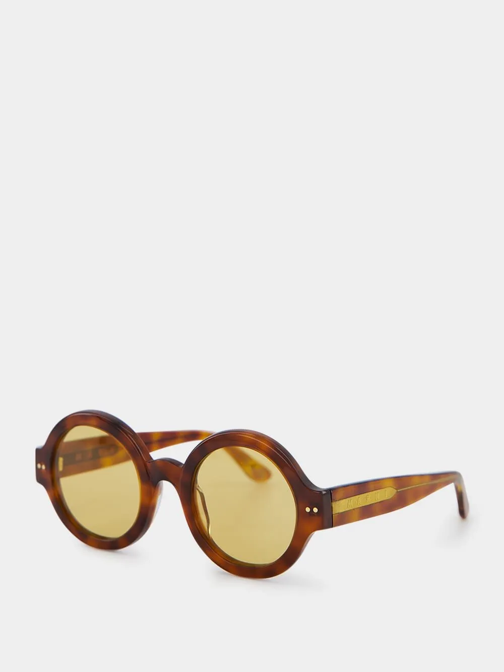 Nakagin Tower Daze Havana Sunglasses sold by Fashion Clinic product image thumbnail 3