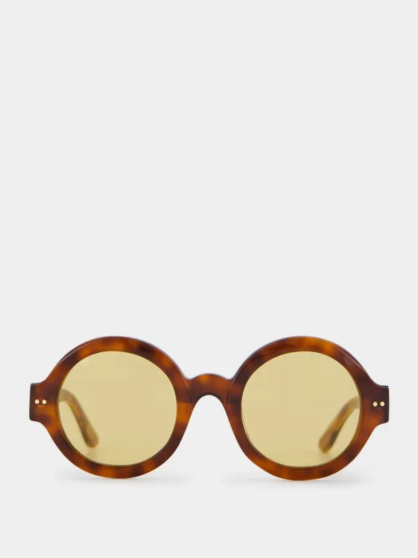 Nakagin Tower Daze Havana Sunglasses sold by Fashion Clinic