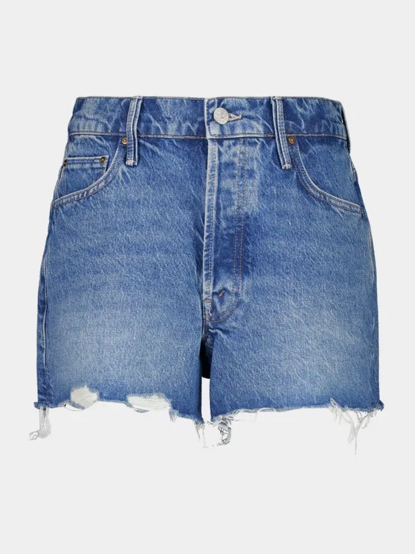 The Main Course Short Fray Denim Shorts made by MOTHER