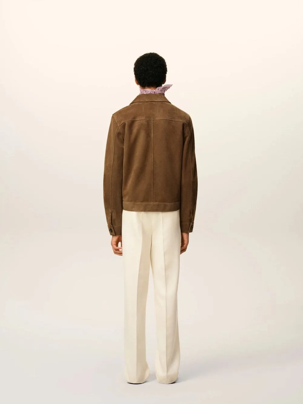 Hazelnut Brown Suede Buttoned Ami De Coeur Jacket sold by Fashion Clinic product image thumbnail 4