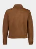 Hazelnut Brown Suede Buttoned Ami De Coeur Jacket sold by Fashion Clinic