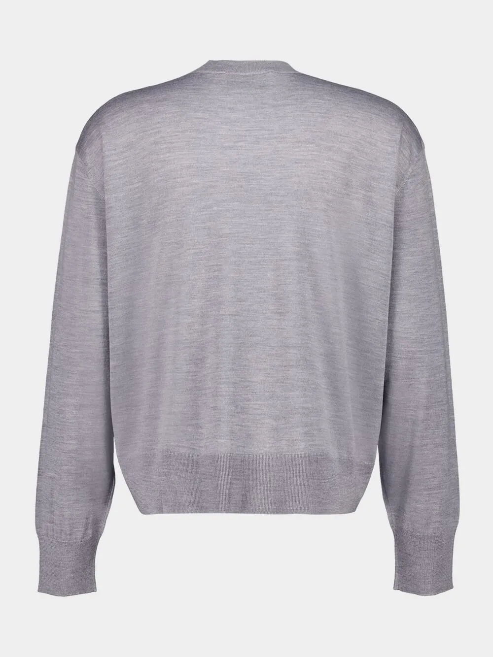 Heather Grey Ami de Coeur Crewneck Sweater sold by Fashion Clinic product image thumbnail 2