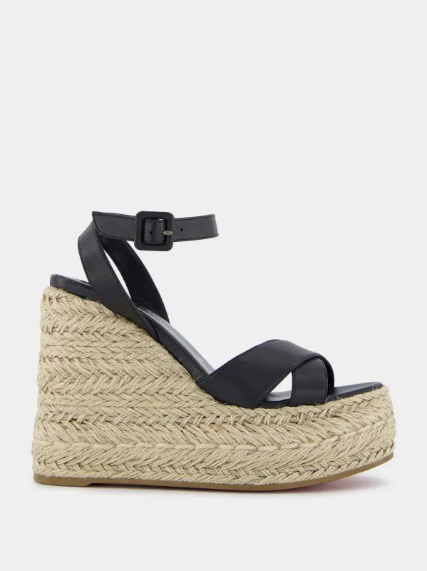 Mariza Zeppa Black Wedges sold by Fashion Clinic