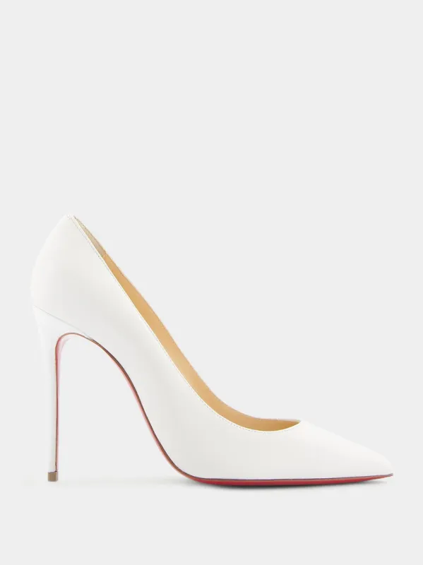 Kate 100mm White Nappa Leather Pumps sold by Fashion Clinic