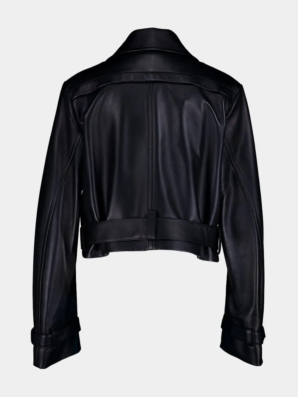 Nappa Leather Biker Jacket sold by Fashion Clinic product image thumbnail 2