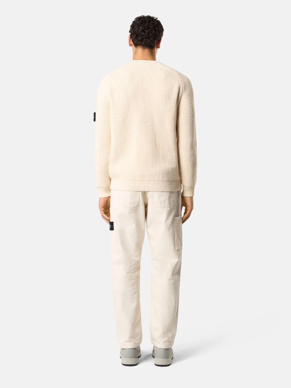 Ivory Recycled Cotton Gabardine Trousers sold by Fashion Clinic product image thumbnail 3