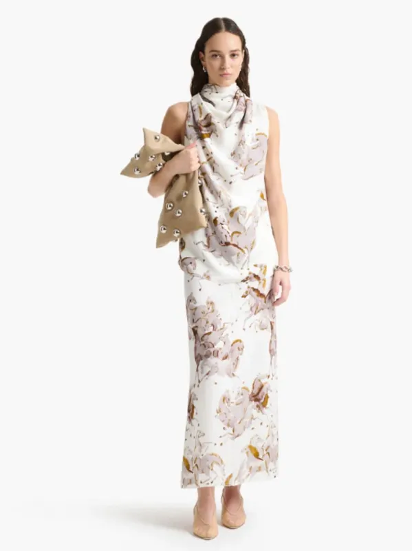 Sleary Silk High-Neck Top made by Altuzarra