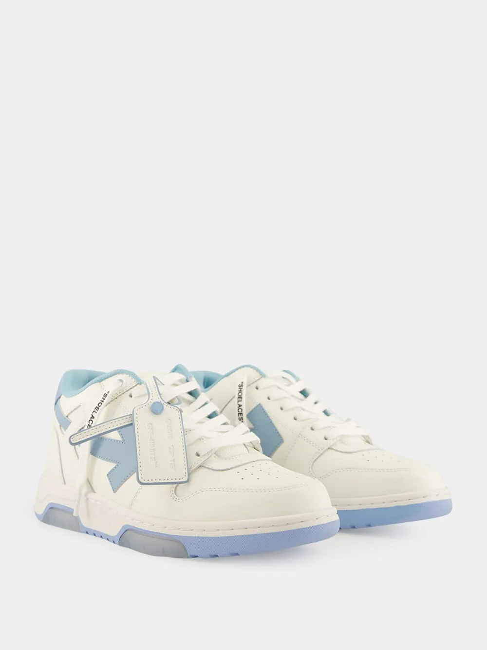 White and Light Blue Out of Office Sneakers sold by Fashion Clinic product image thumbnail 3