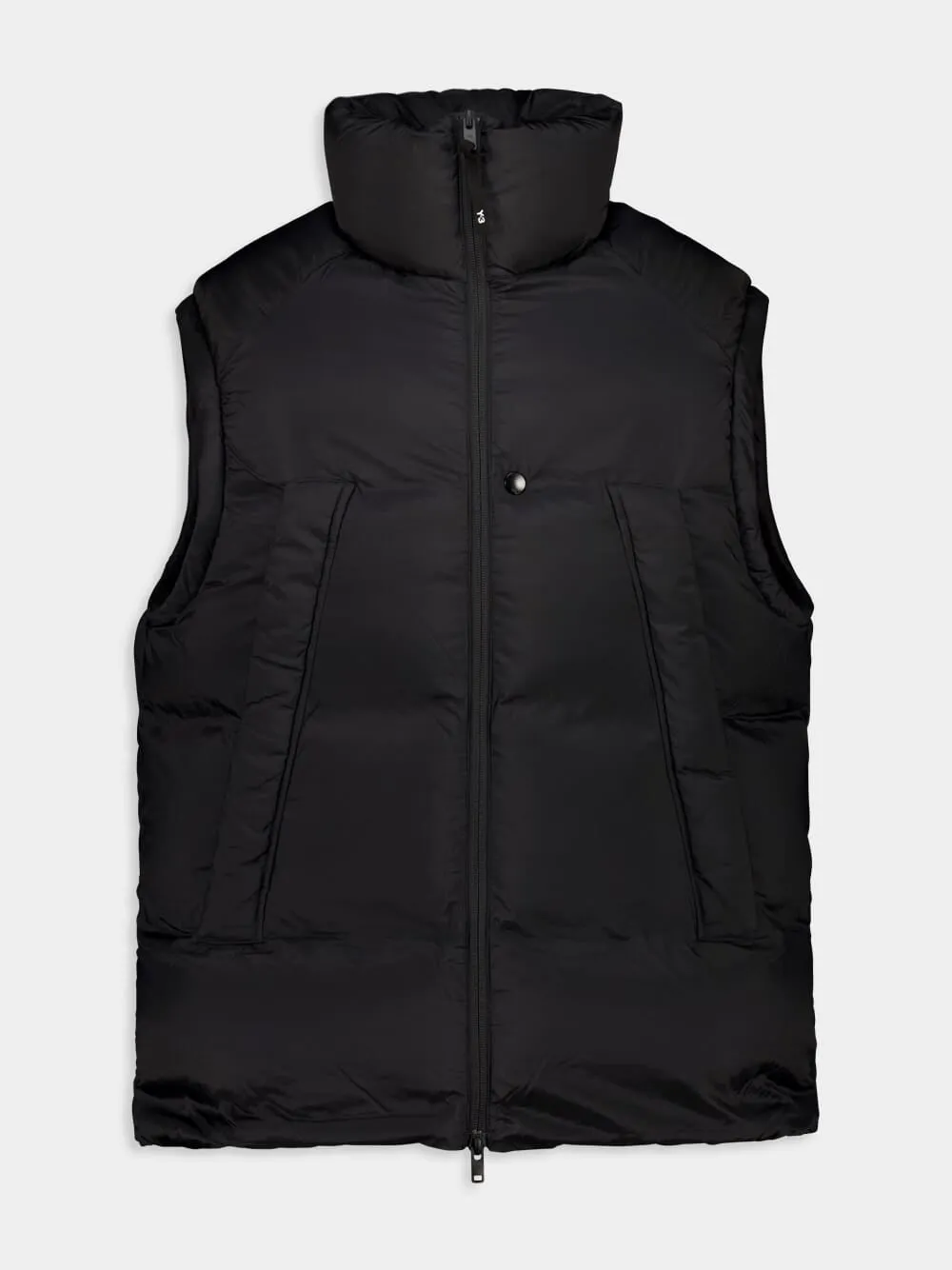 Black Nylon Padded Vest sold by Fashion Clinic product image thumbnail 2