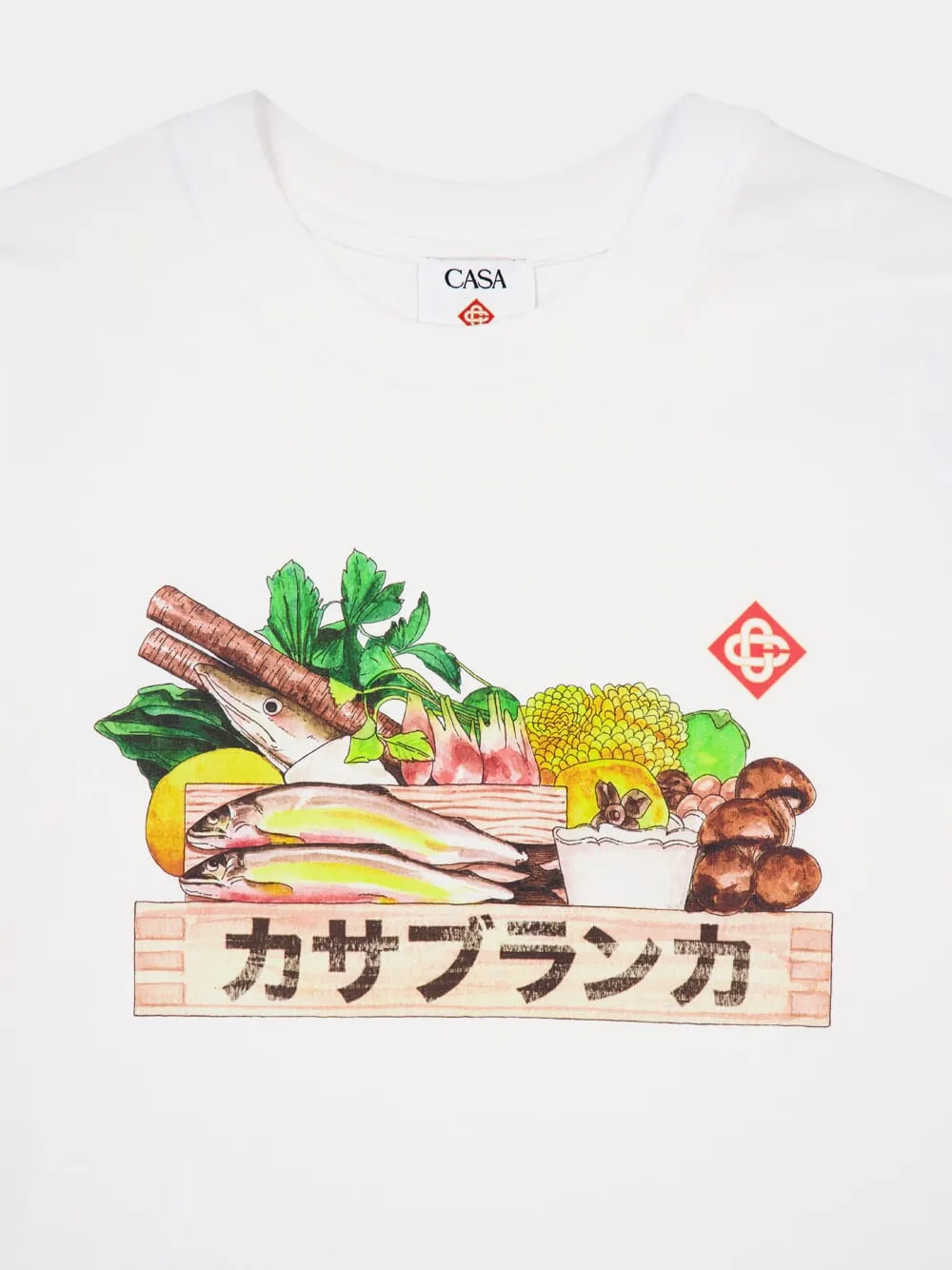 White Ingredients Print T-Shirt sold by Fashion Clinic product image thumbnail 3