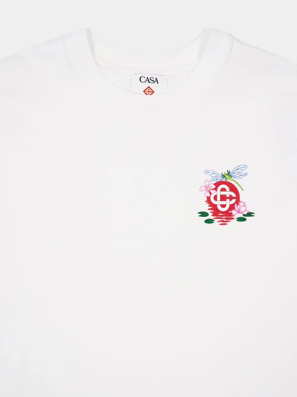 White Dragonfly Floral Oversized T-Shirt sold by Fashion Clinic product image thumbnail 3