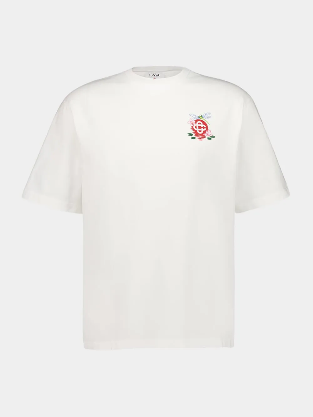 White Dragonfly Floral Oversized T-Shirt sold by Fashion Clinic