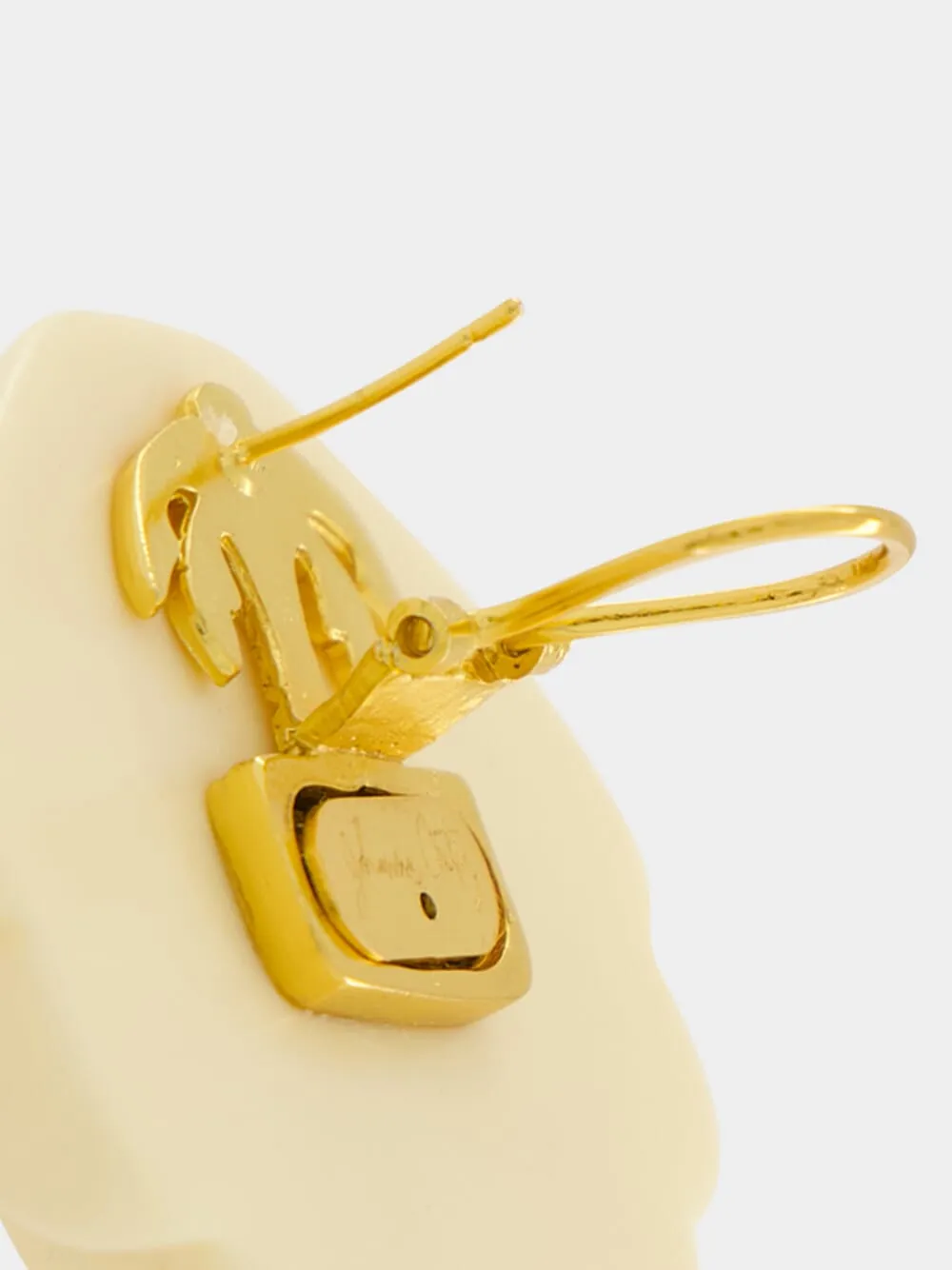 Antique Ecru Shell Earrings sold by Fashion Clinic product image thumbnail 4