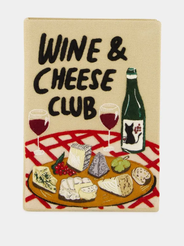 Wine & Cheese Club Clutch sold by Fashion Clinic