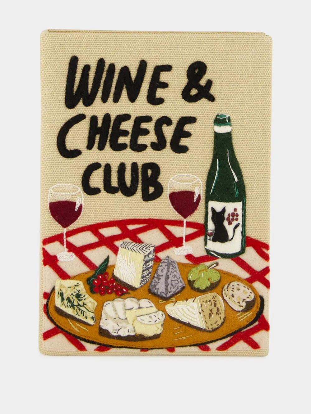 Wine & Cheese Club Clutch sold by Fashion Clinic
