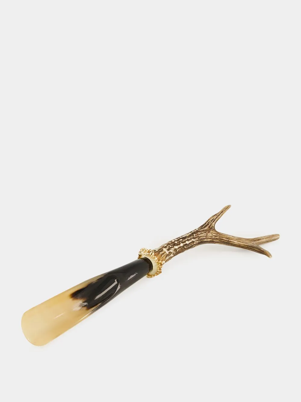 Small Roe Deer Antler and Zebu Horn Shoehorn sold by Fashion Clinic product image thumbnail 2