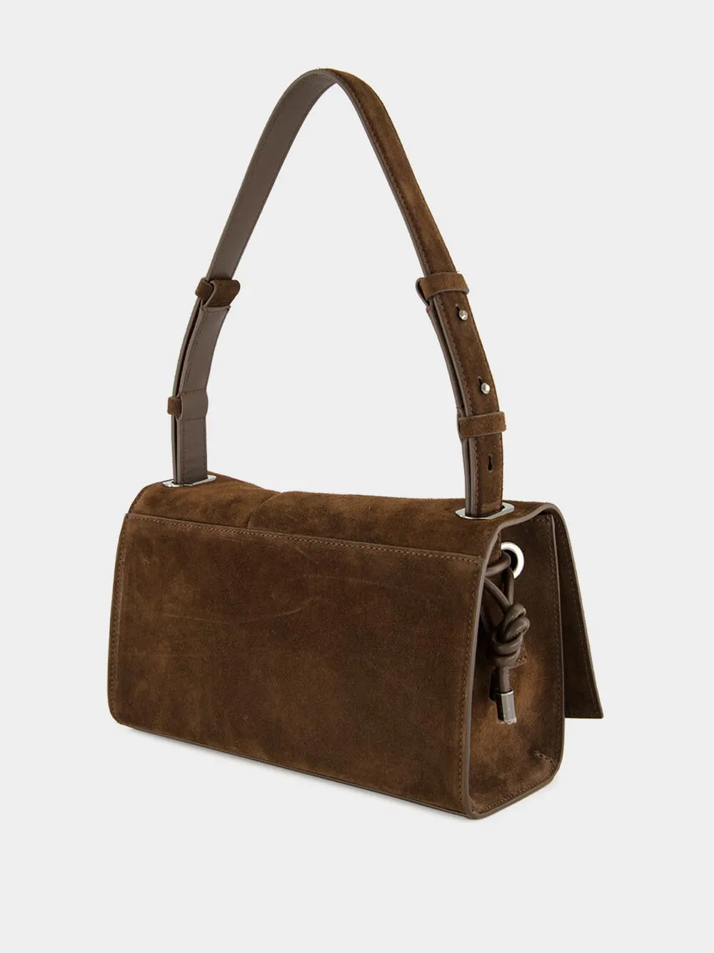 Baggy Small Cosme Suede Shoulder Bag sold by Fashion Clinic product image thumbnail 4