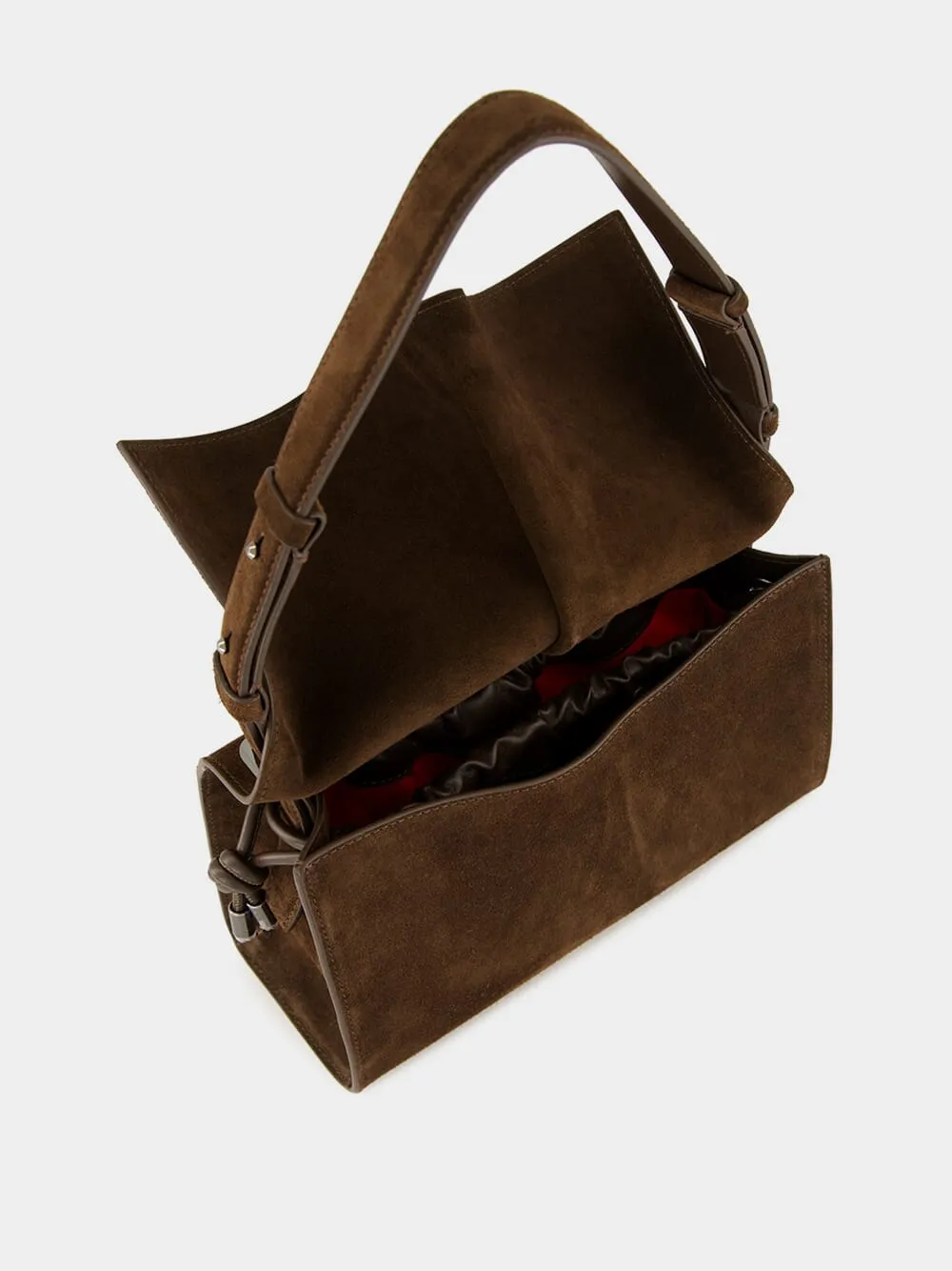 Baggy Small Cosme Suede Shoulder Bag sold by Fashion Clinic product image thumbnail 5