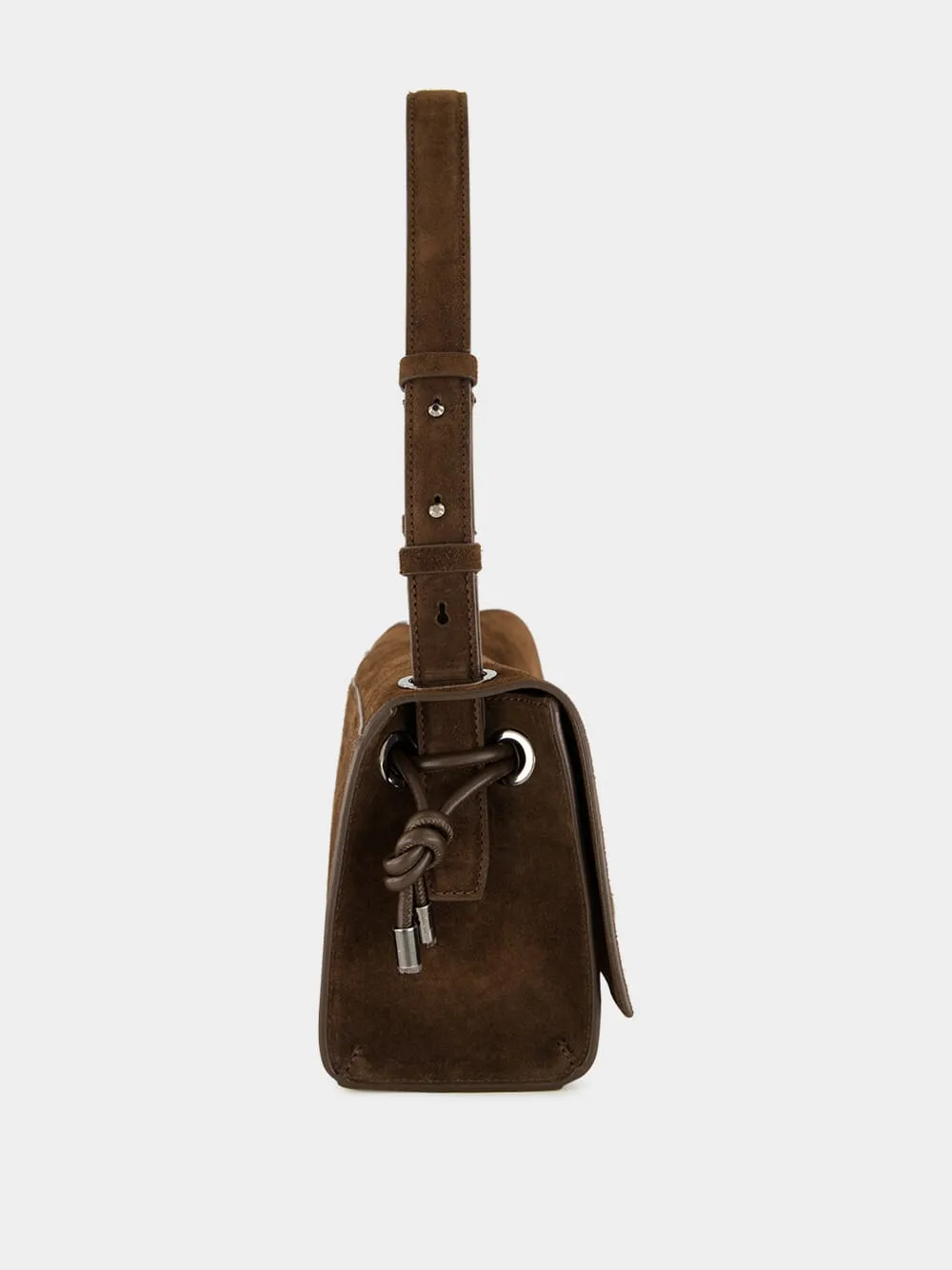 Baggy Small Cosme Suede Shoulder Bag sold by Fashion Clinic product image thumbnail 3