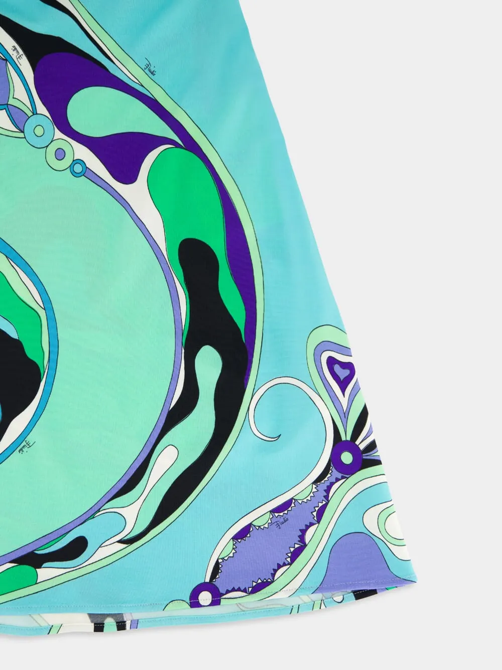 Iride Print Silk Mini Dress with Straps sold by Fashion Clinic product image thumbnail 4