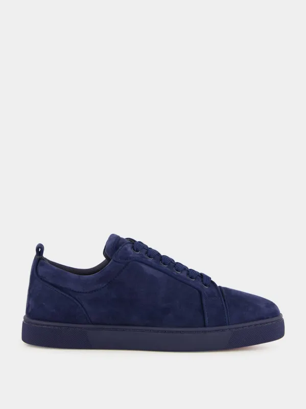 Louis Junior Zaffiro Blue Suede Low-Top Sneakers sold by Fashion Clinic
