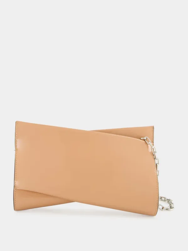 Lowbitwist Small Blush Patent Leather Clutch sold by Fashion Clinic