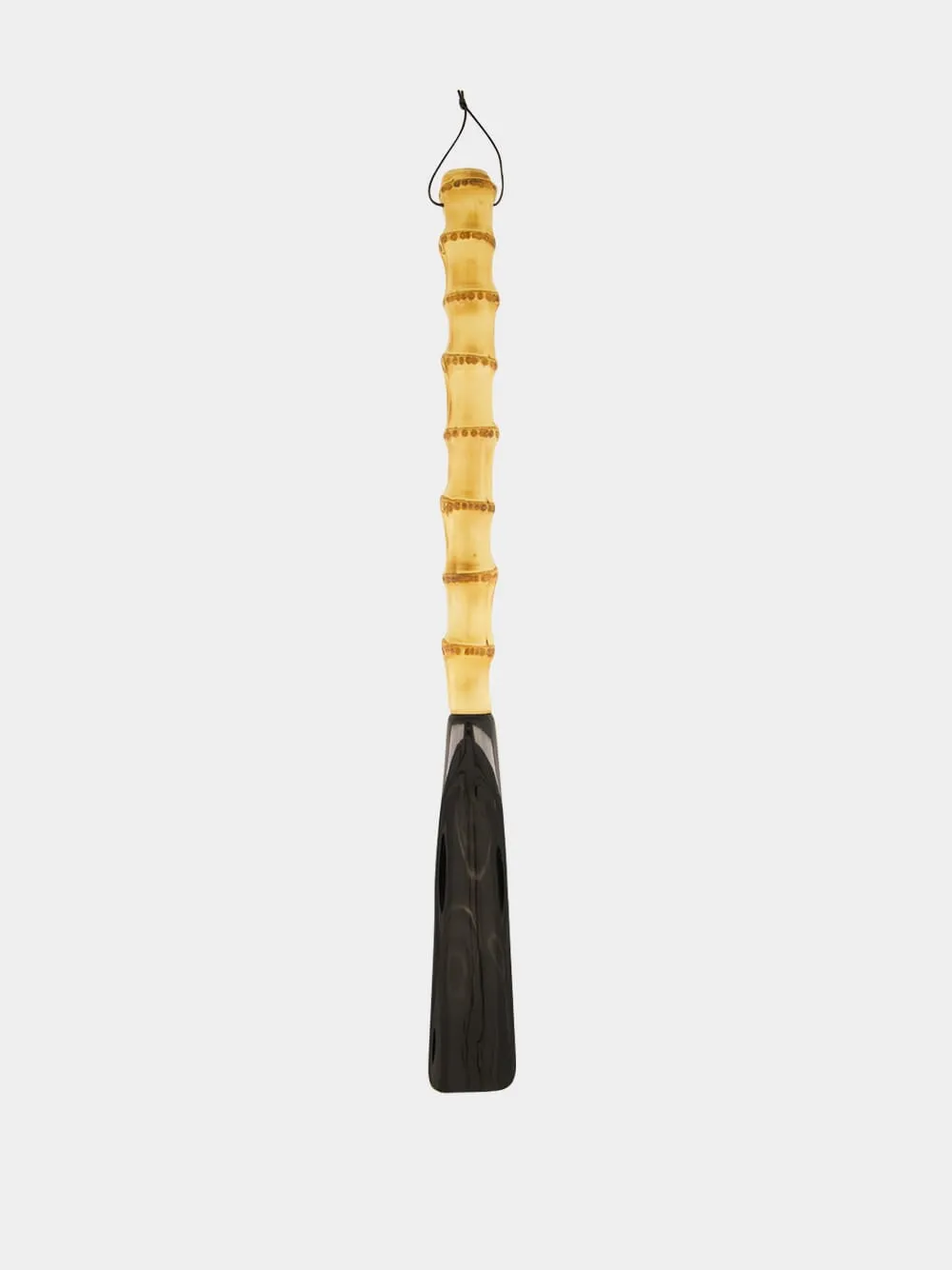 Bamboo Root and Zebu Horn Shoehorn sold by Fashion Clinic
