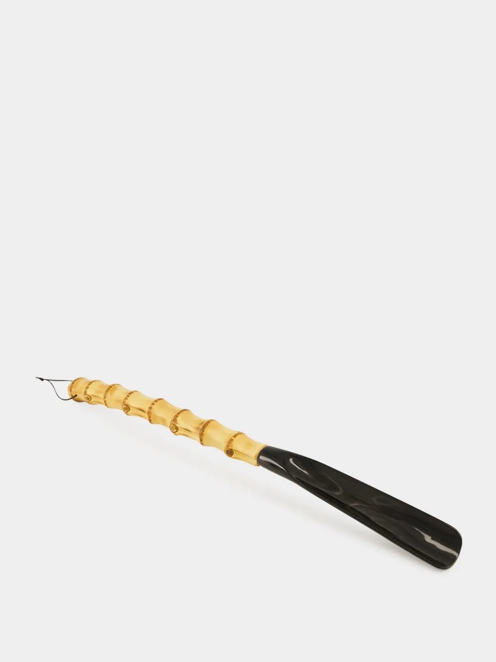 Bamboo Root and Zebu Horn Shoehorn sold by Fashion Clinic product image thumbnail 3