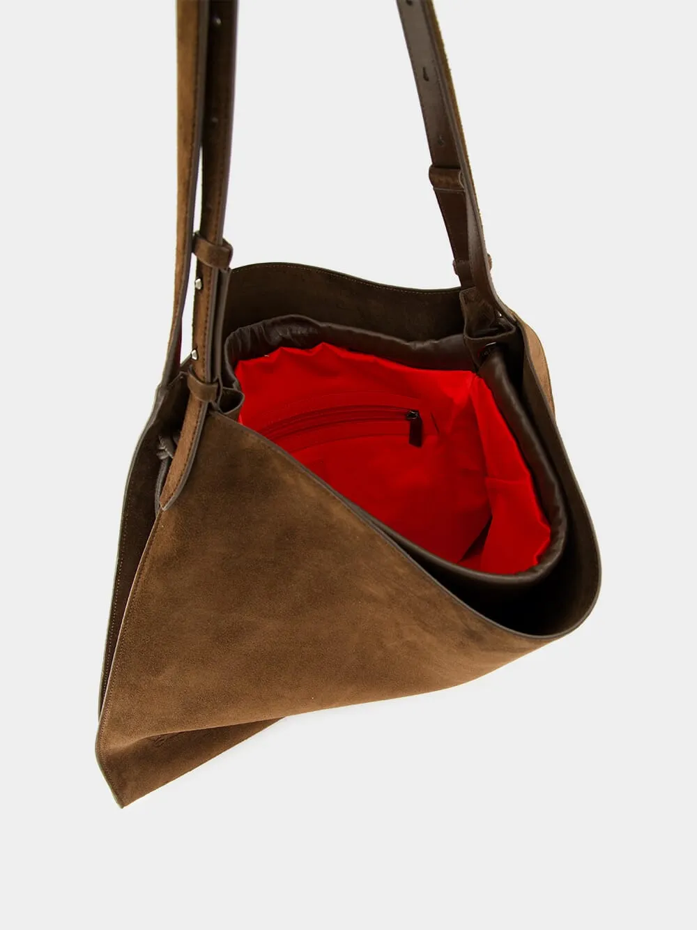 Cosme Suede Calf Leather Tote Bag sold by Fashion Clinic product image thumbnail 5