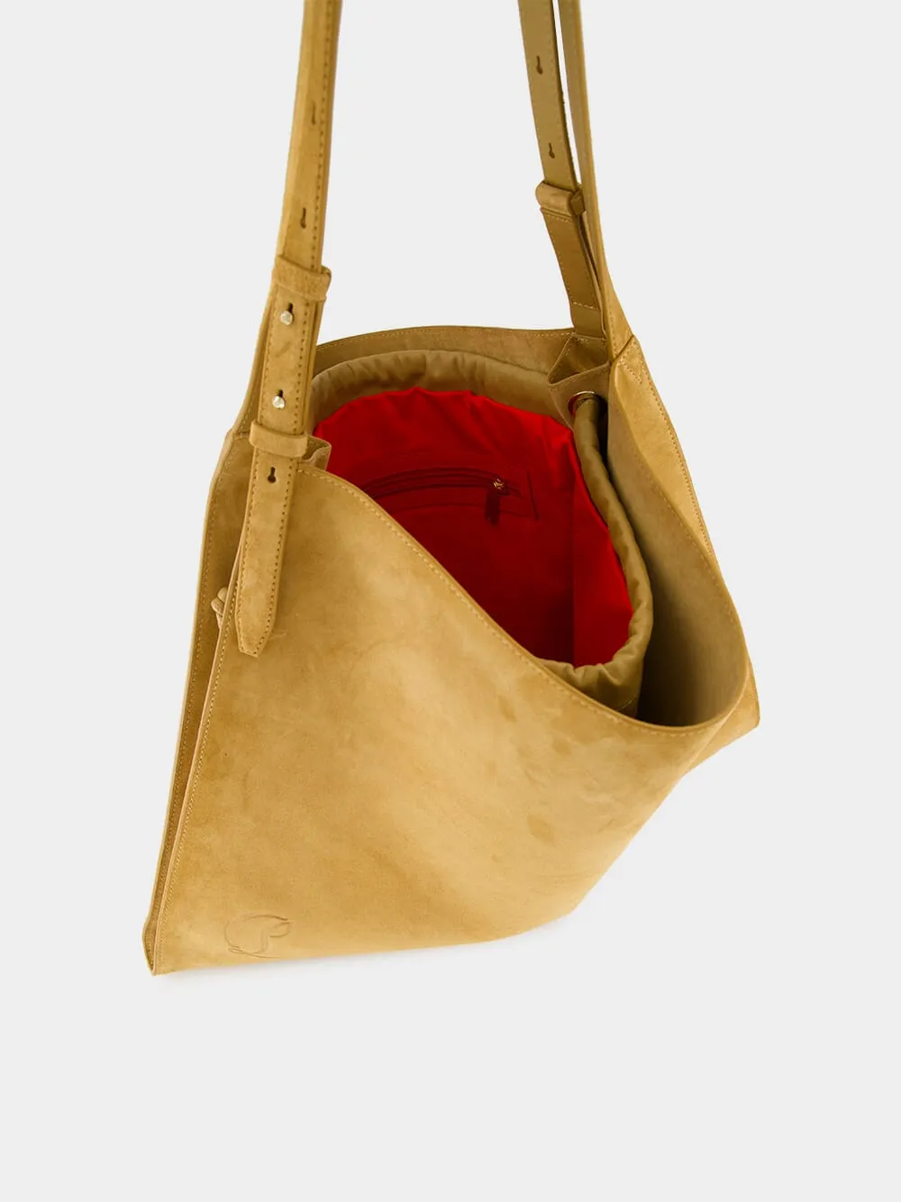 Cosme Suede Calf Leather Tote Bag sold by Fashion Clinic product image thumbnail 5