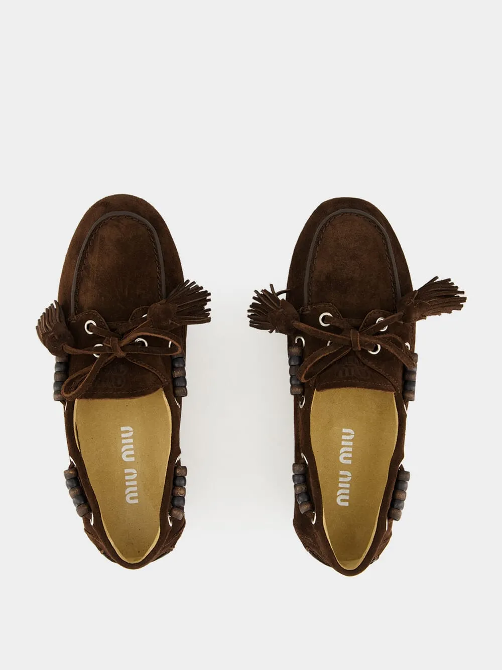 Brown Suede Tassel Loafers sold by Fashion Clinic product image thumbnail 4