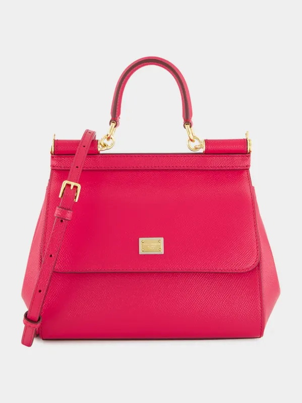 Pink Medium Sicily Calfskin Bag sold by Fashion Clinic