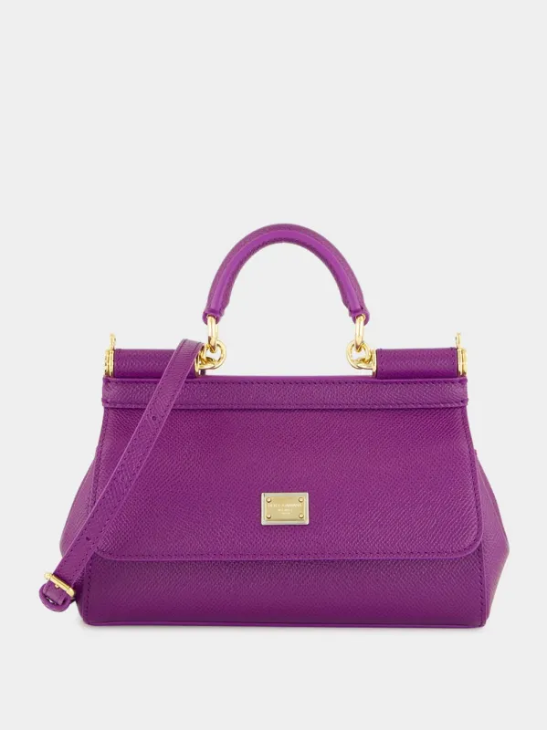 Violet Small Sicily Calfskin Bag sold by Fashion Clinic