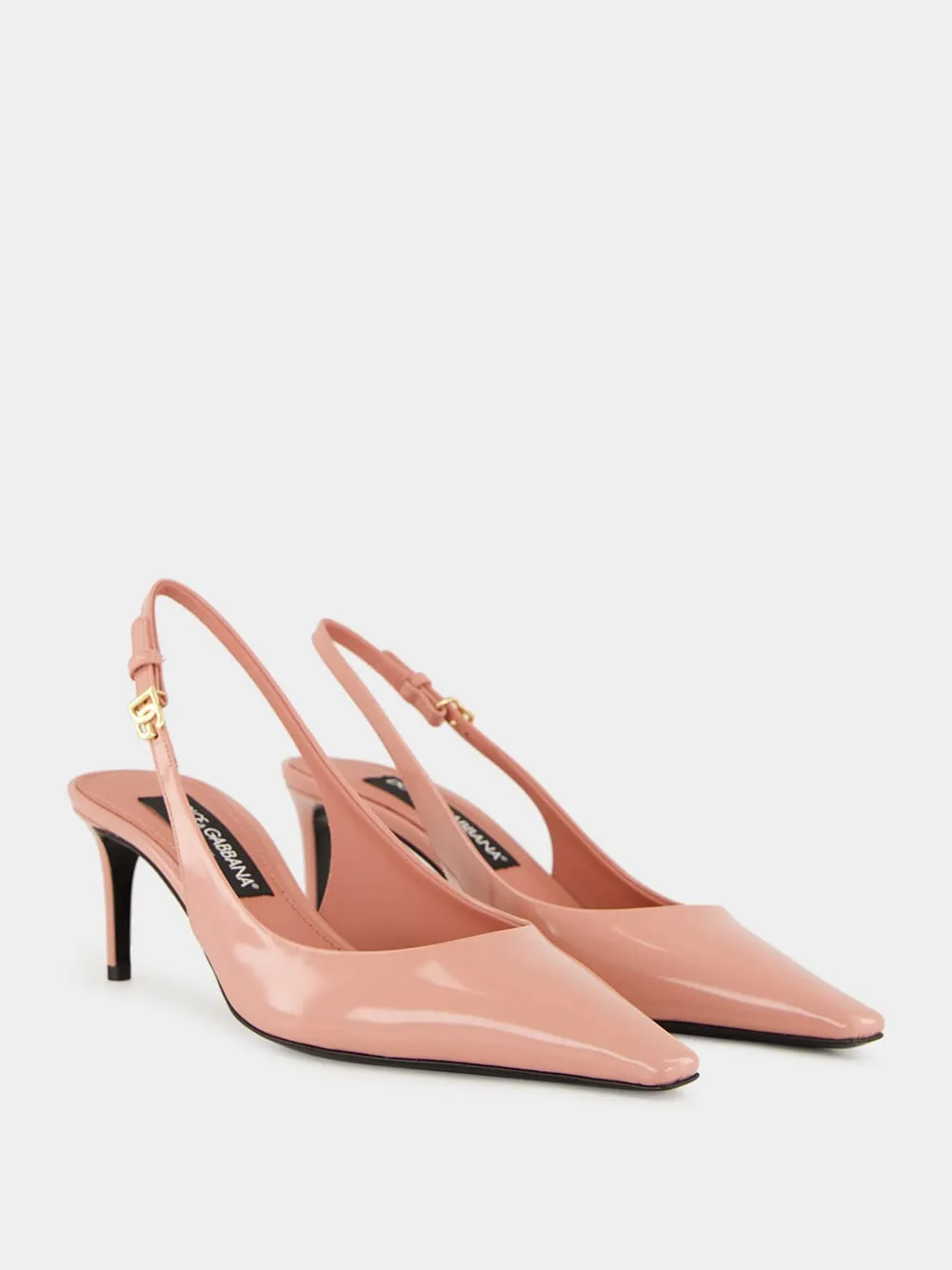 Pink Polished Calfskin Slingbacks sold by Fashion Clinic product image thumbnail 3