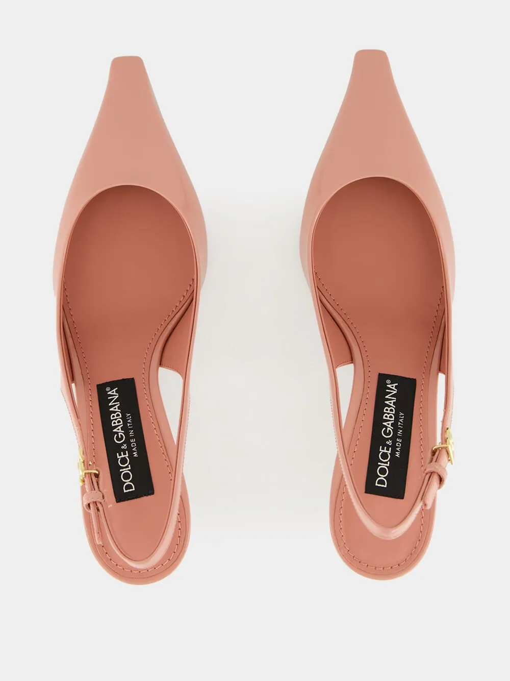 Pink Polished Calfskin Slingbacks sold by Fashion Clinic product image thumbnail 4