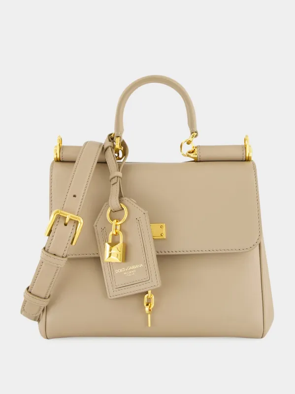 Beige My Sicily Calfskin Bag sold by Fashion Clinic