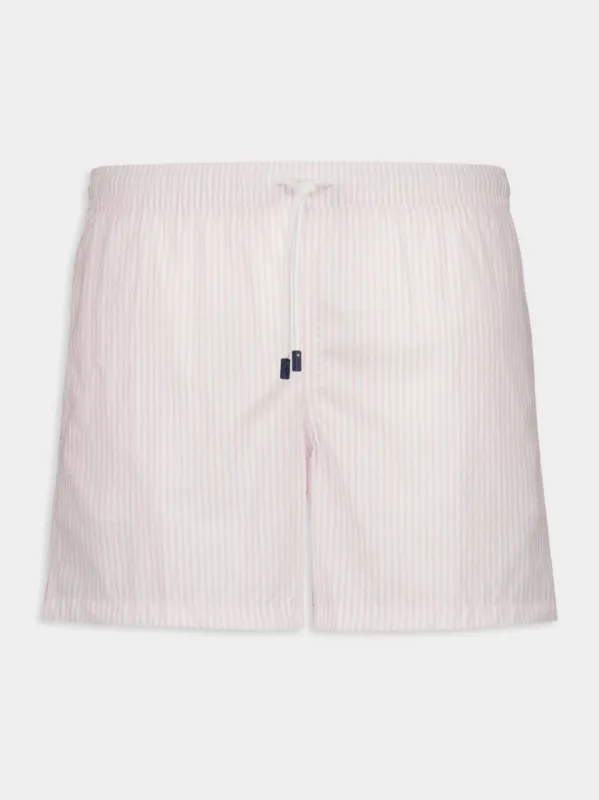 Pink Striped Madeira Swim Shorts sold by Fashion Clinic