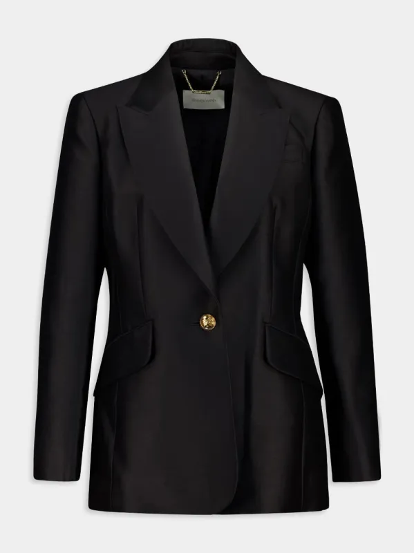 Black Hypnotic Tailored Jacket sold by Fashion Clinic