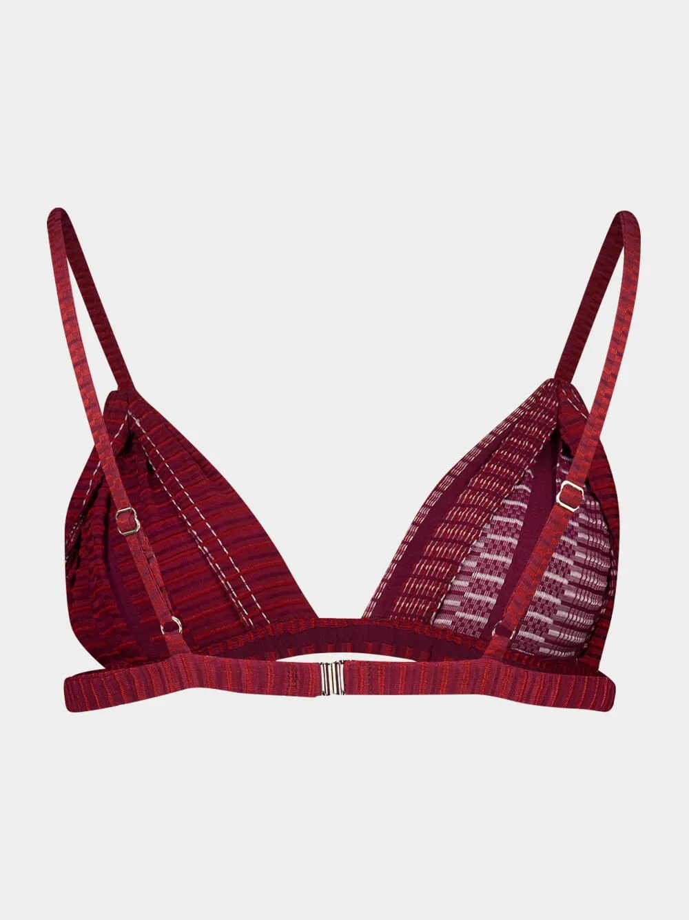Burgundy Silk Aphrodite Bra sold by Fashion Clinic product image thumbnail 2